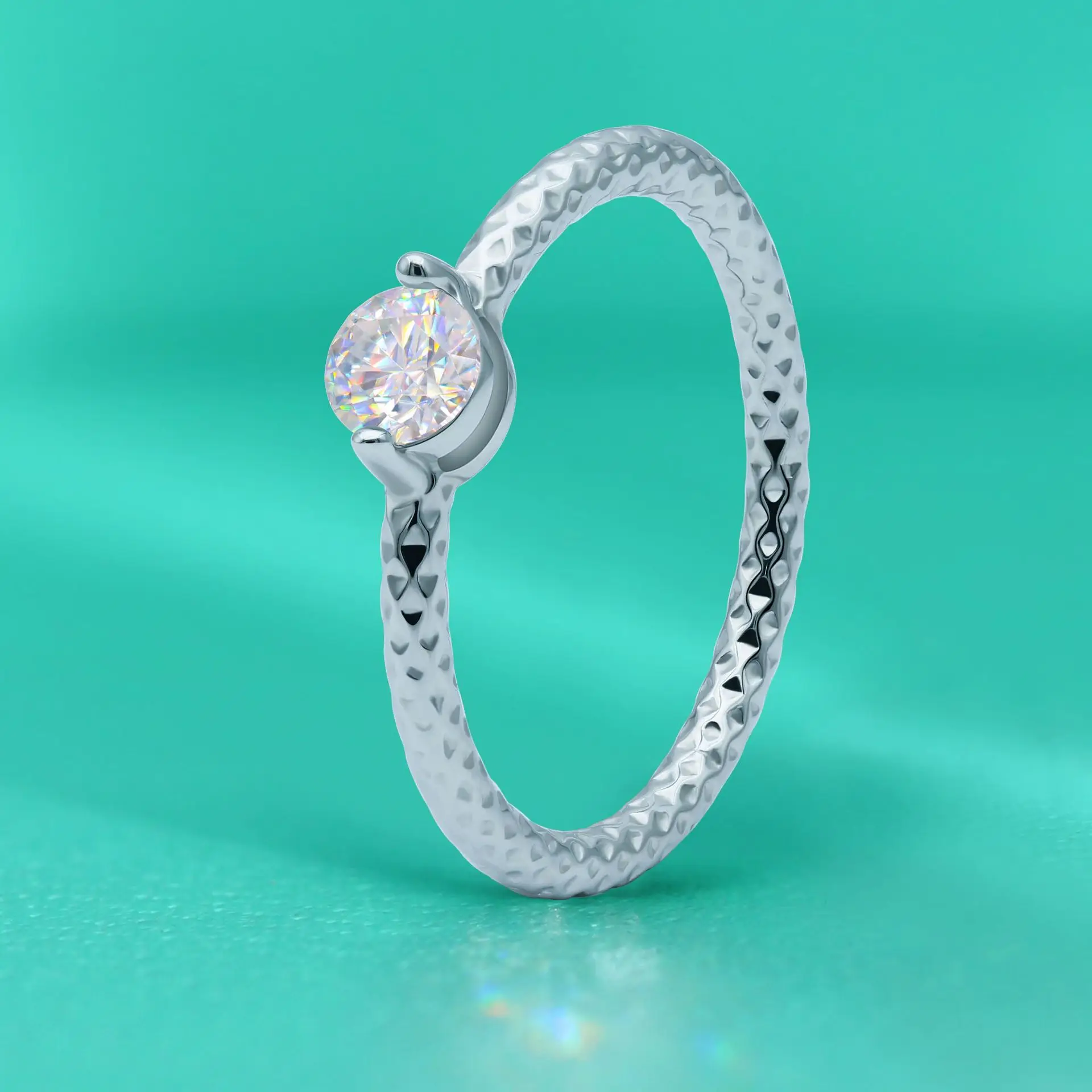 

Платиновое кольцо 950 для правой руки в полной луне, 30-точечное ретро-кольцо с муассанитом и бриллиантом в европейском и американском стиле