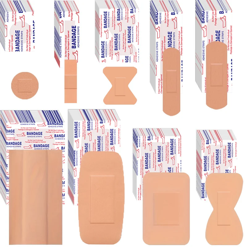 Various loose fabric bandages, breathable fingertip butterfly bandages, suitable for home, school, outdoor emergency wound care