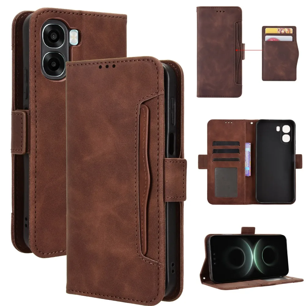 

Портативный кожаный чехол-кошелек для карточек для OPPO A6X 5G 4G 2025, роскошный чехол с двойной магнитной застежкой, книга Funda OPPO A6X A 6 X Flip Capa