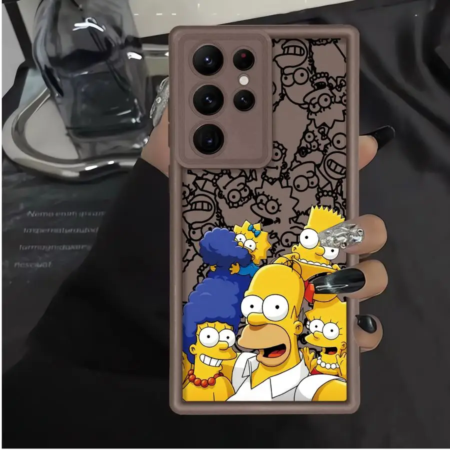 SimpsonS Cartoon Case for Samsung Galaxy S25 S24 S23 S20 FE S21 S22 Plus S25 ultra Note 20 Ultra Phone Cover 
