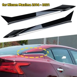 Rear Pillar Molding Trim for Nissan Maxima 2016-2021 Exterior Bumper Chrome Trim Plate Black Replacement Car accessories