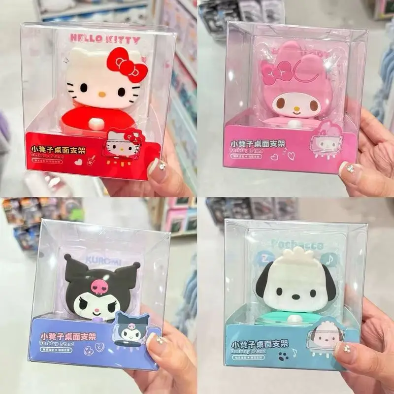 

Держатель для мобильного телефона, маленький табурет, милый мультфильм «Моя мелодия», «Hello Kitty Pochacco», настольный орнамент, подставка для телефона, полка, периферийная игрушка