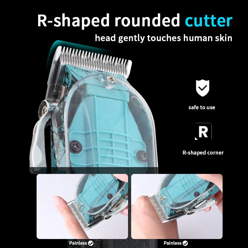 WAIKIL Professional Men's Electric Hair clipper New hair Beard Trimmer USB Charging Digital Display Barber Cordless Trimmer