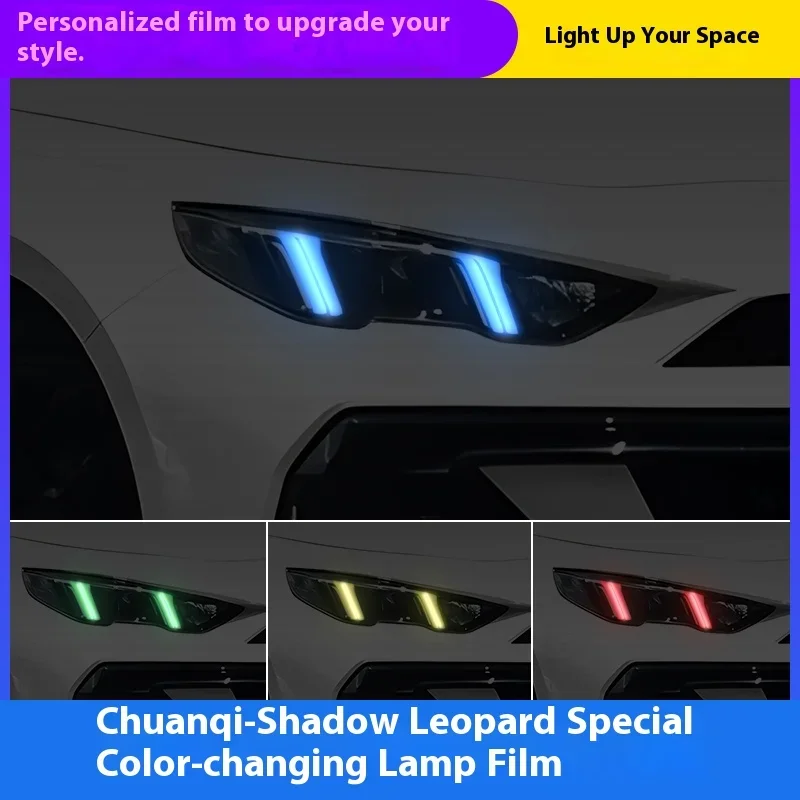 

For Trumpchi Emkoo (Yingbao) 2026 2025 Car Light Color Change Vinyl Film, Headlight & DRL Modification Custom Decoration Wrap