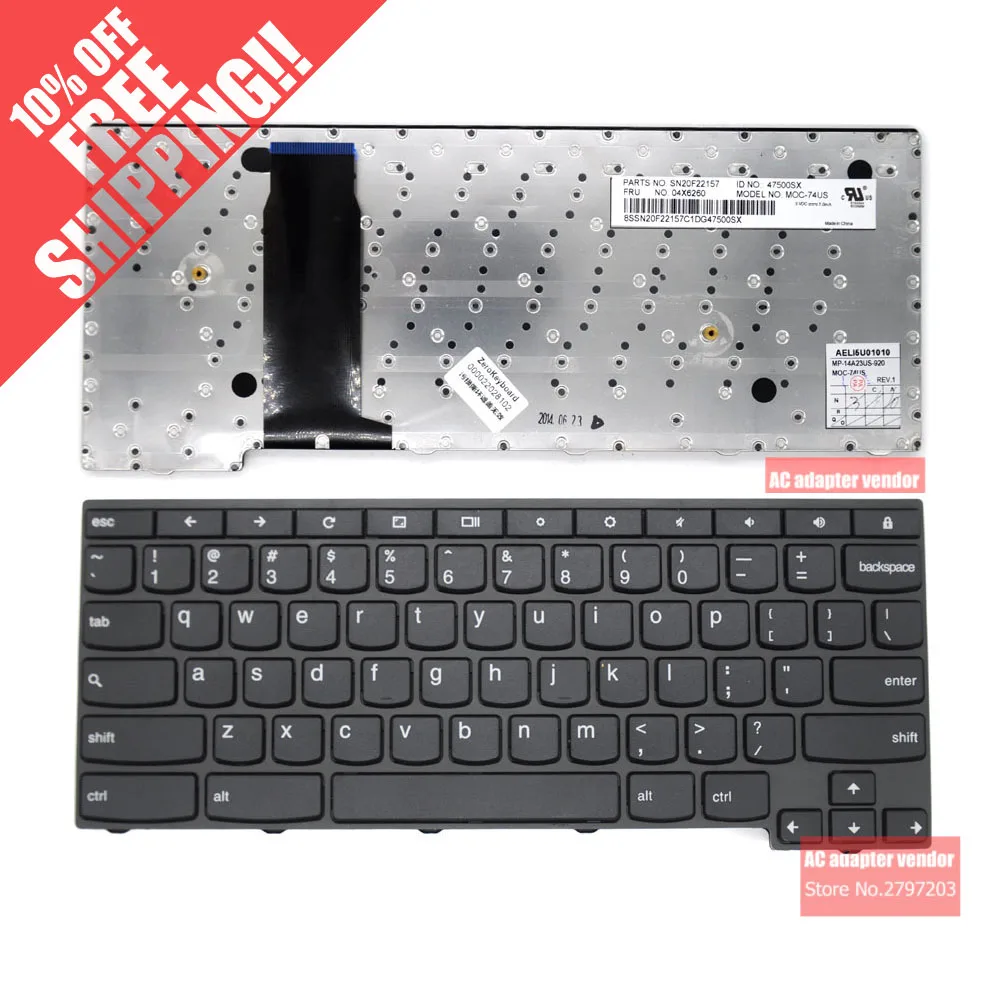 

NEW Replace FOR LENOVO Thinkpad Yoga 11E chromebook laptop Built-in keyboard