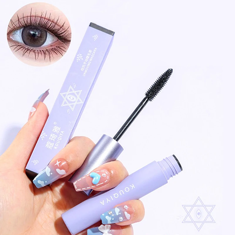 Silk Fiber Mascara Eyelashes Lengthening Mascara Waterproof Long Lasting Lash Black Quick Eyelashes Extension Eye Makeup