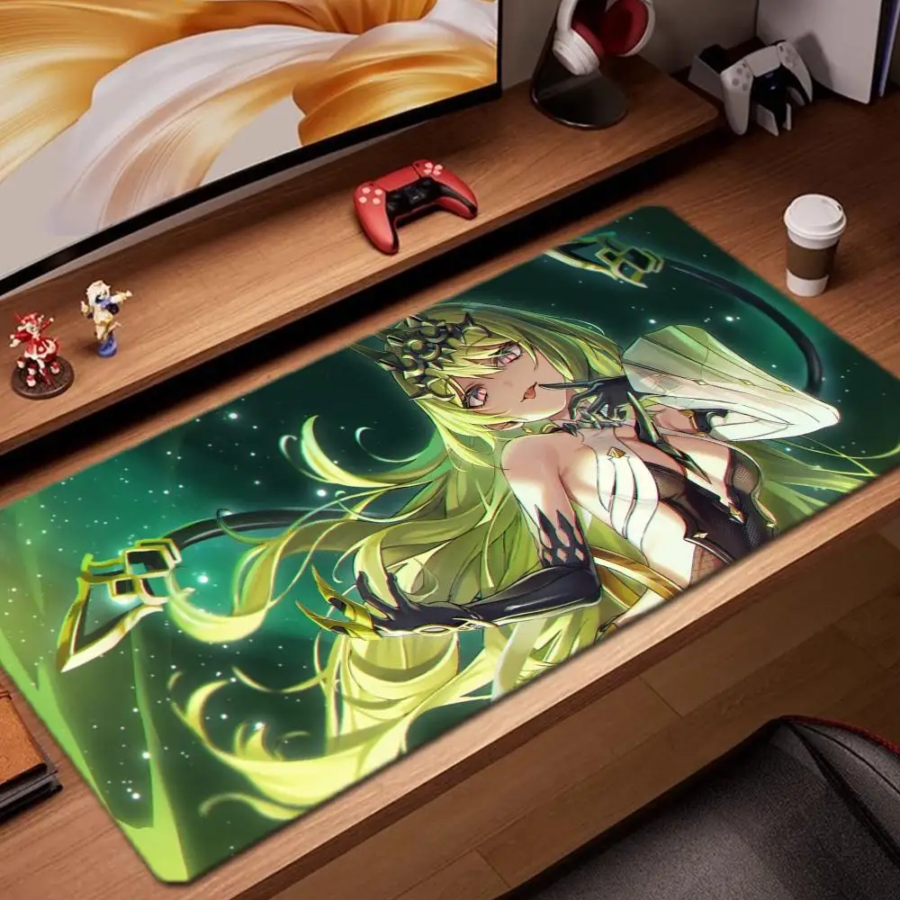 

mobius honkai Mouse Pad Game Accessories keyboard pad XXL large locking edge 900X400 mm table mat Gaming mousepad