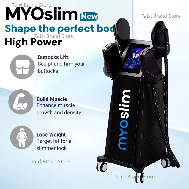 

MYOslim Neo EMS Muscle Stimulator 200Hz 6500W HI-EMT RF Body Sculpture Slimming Machine for Fitness And Wellness