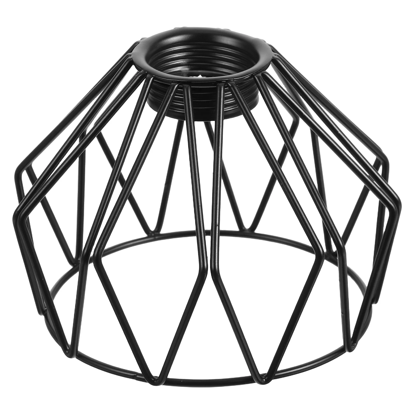 

Iron Birdcage Pendant Light Shade Vintage Metal Cage Lamp Cover Floor Table Lamp Shade Soft Light Clip on Lampshade