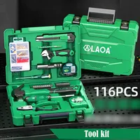 116-piece Multi-functional Household Car Mixed Hand Tool Box Set Hardware Repair Electrician Complete Combination Tool Kit Set