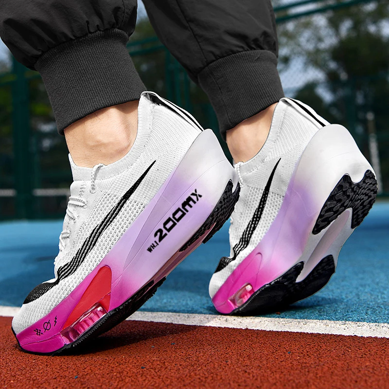 Casual Sneakers Air Cushion Running Shoes Jogging Marathon Men Sports Breathable Lightweight Comfortable Nonskid Leisure Sneaker