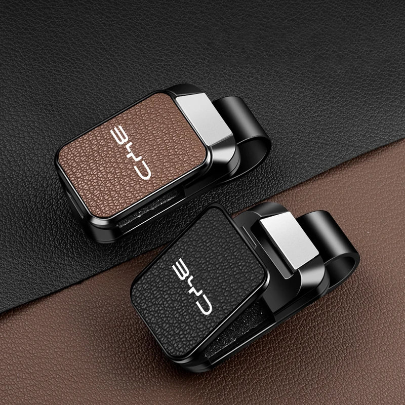 

Car Sun Visor Sunglasses Holder Glasses Clip Storage Case Anti-Slip For BYD Seal Dolphin Atto 3 Tang Song Yuan Accessories