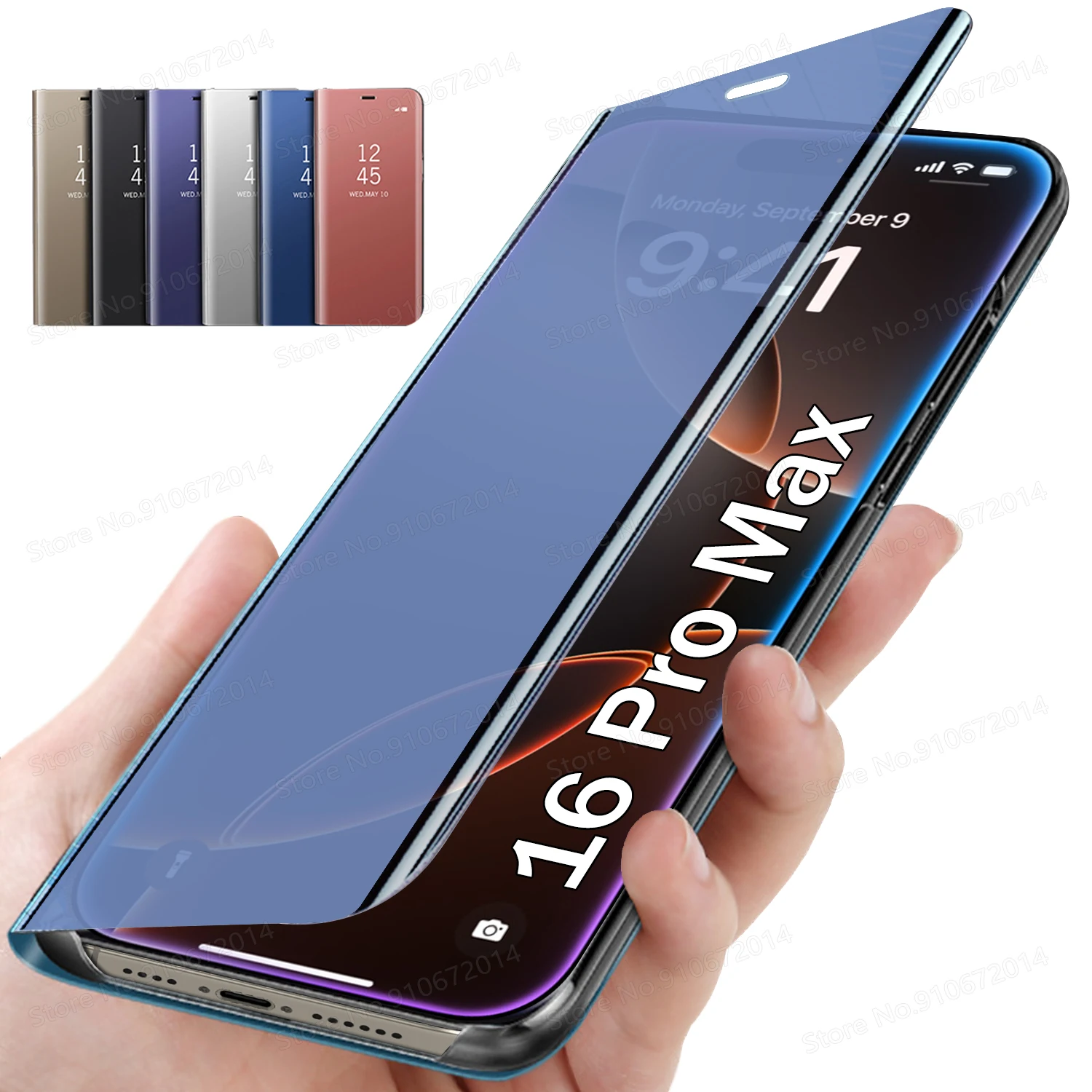 Funda de teléfono con espejo de protección completa, carcasa trasera a prueba de golpes para iPhone 16 pro max 16e, para iphone 17 pro max air, para iphone 15 PRO MAX, 14 Plus, 13, 12, 11 Pro Max, SE 2022, 7, 8