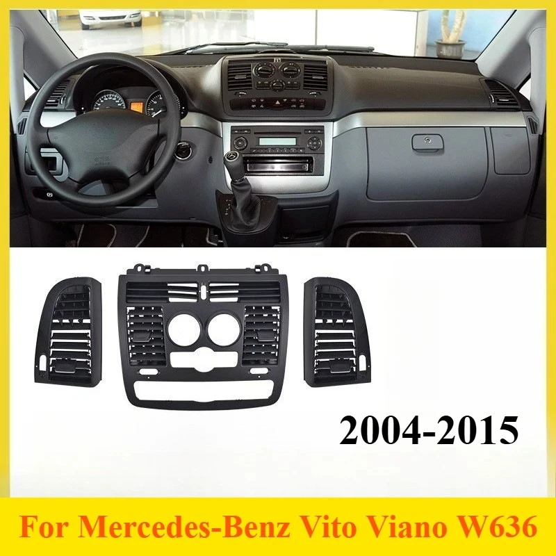 

For Mercedes-Benz Vito Viano W636 Front AC Air Vent Outlet Panel Dashboard Grille Cover Interior Airflow Decoration Replacement