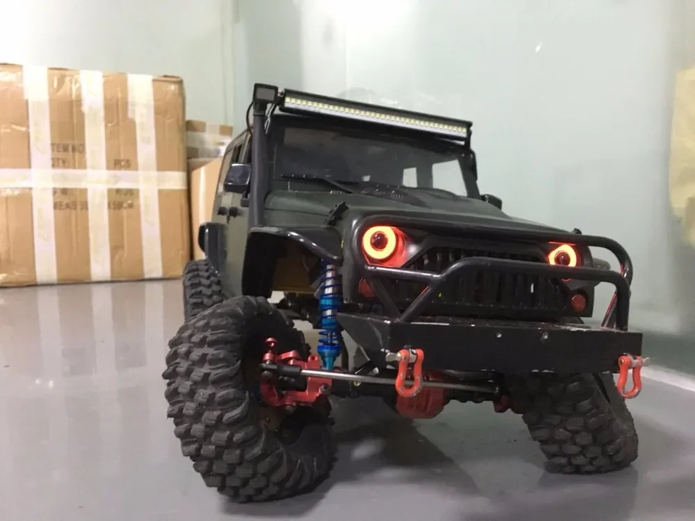 Lumières de toit de voiture, 36 LED, modèle de voiture d'escalade, Simulation TRX4 SCX10 90046 D90 KM2 UDR RC