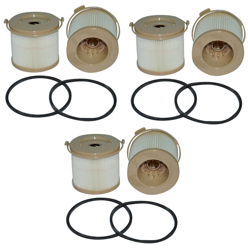 6Pcs 2010PM Mechanical Fuel Oil Water Separator Elements Fuel Filter Replacement Elements For Tractor Maintenance Parts