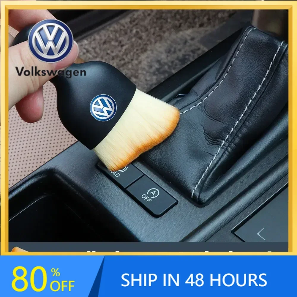 

Новинка 2026: Мягкая щетка для чистки автомобиля VW VOLKSWAGEN с чехлом, инструмент для удаления пыли из щелей автомобиля для Volkswagen Golf, Passat B8, Jetta