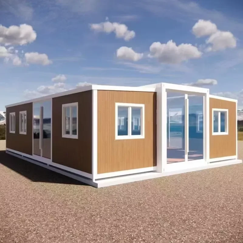 2026Hot New Design 20ft 40ft Steel Expandable Container House 3 Bedroom Prefab with China Material for Hotel or Shop Use
