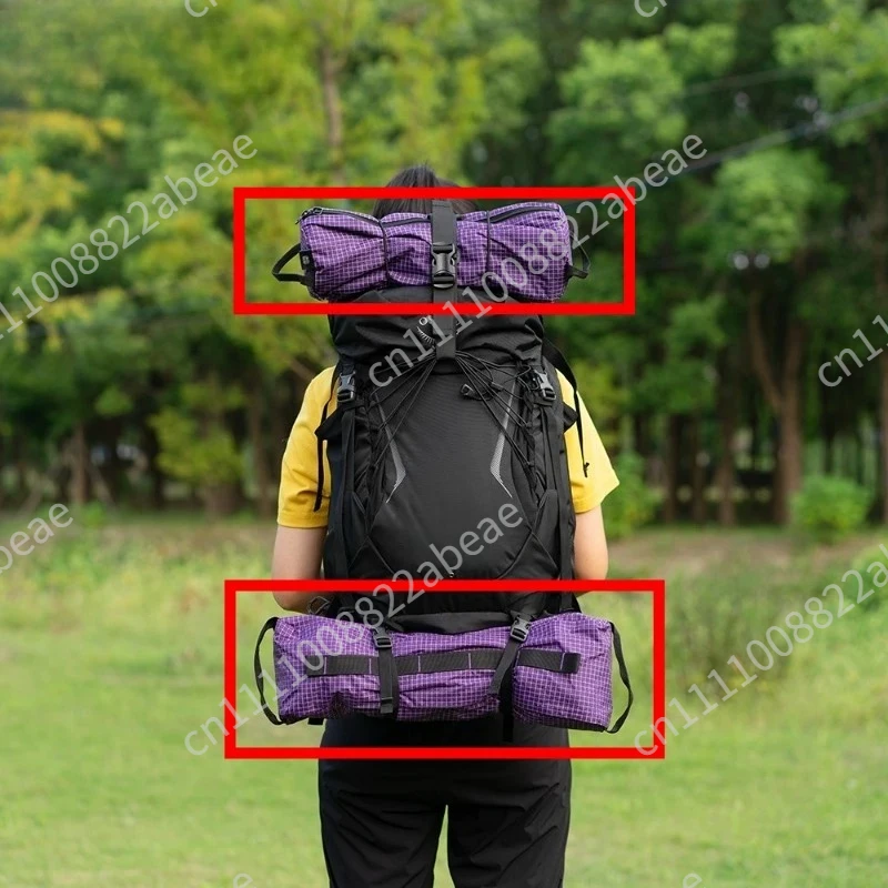 Ultralight Outdoor Travel Hiking Camp Lightweight Backpack Top Bottom External Storage Tent Chair Gear Equipment Bag Carry Pack