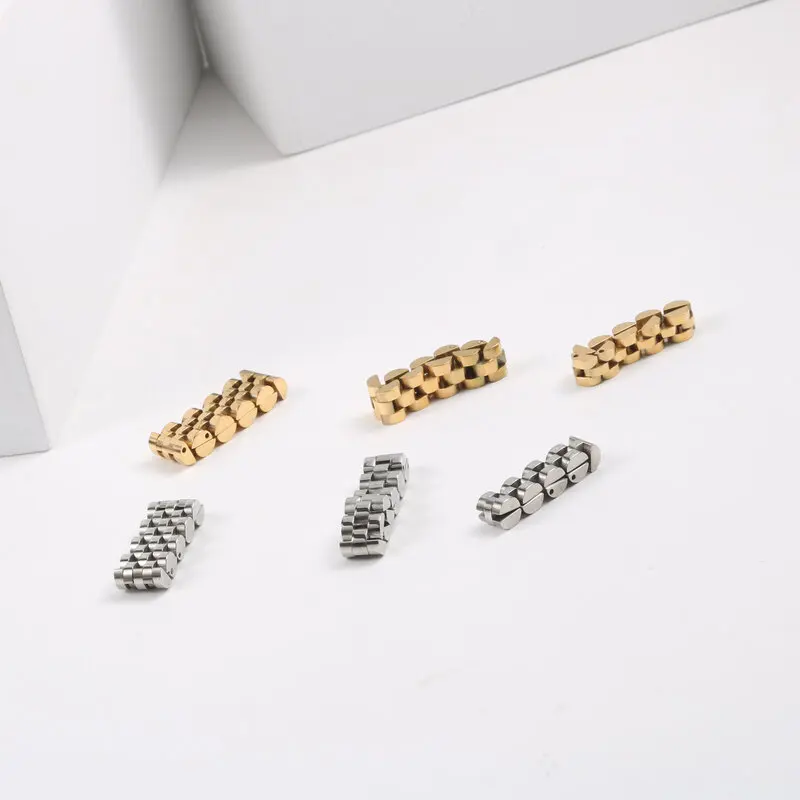 Joolim Jewelry Wholesale High End PVD Waterproof&Tarnish Free Classic Tank Chain Adjustable Stainless Steel Ring for Women