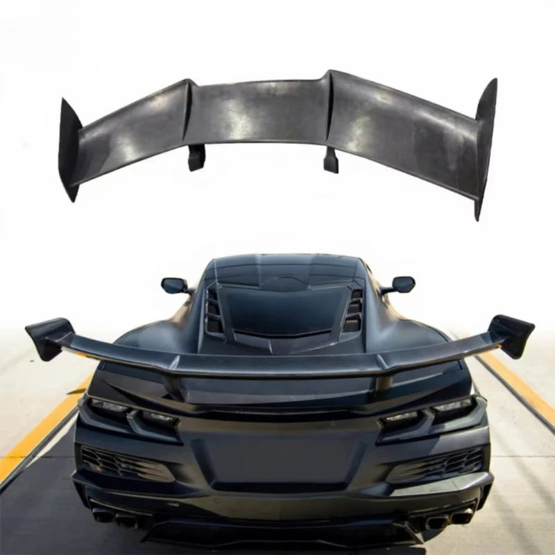 

Задний спойлер/антикрыло из сухого карбона в стиле ZR1 для Corvette C8 Z51 Facelift