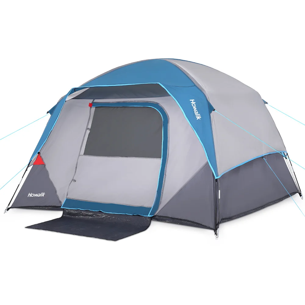 Camping Tent 4 Person and 6 Person Tent for Camping Easy Set up Camping Tent for Hiking Backpacking Traveling Outdoor