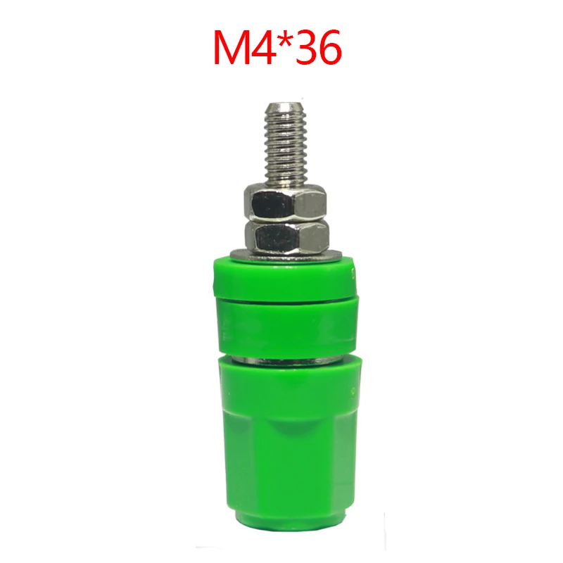 【5-2PCS】4mm banana socket M4X36 pure copper terminal 20A terminal banana plug connector