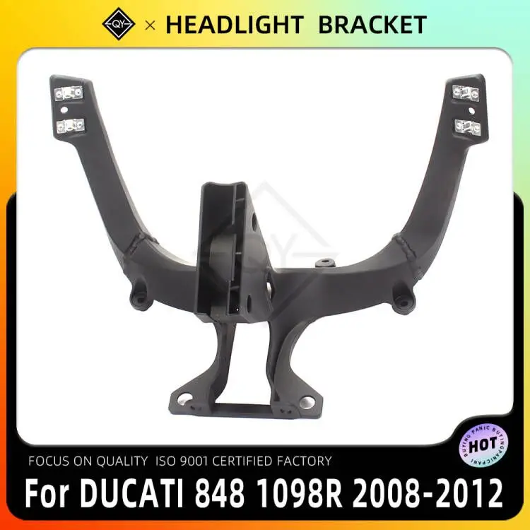 LQYL Headlight Bracket Motorcycle Upper Stay Fairing For DUCATI 848 EVO 1098 1098R 1098S 2007 2008 2009 2010 2011 2012 Part