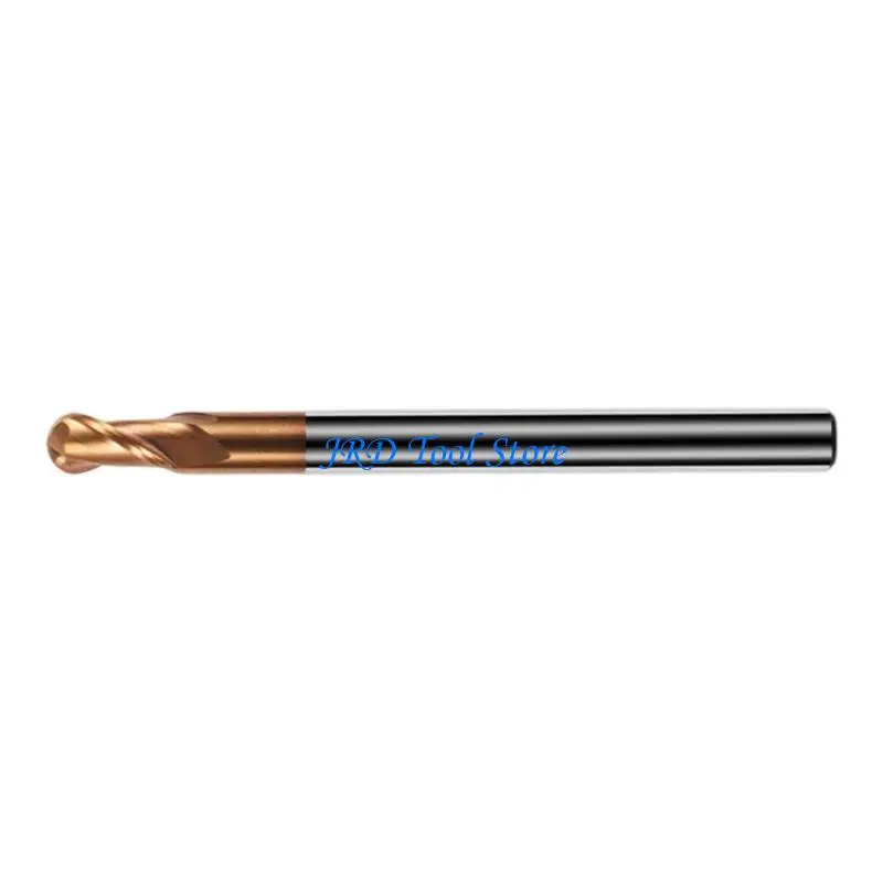 

A2UD 2 Flutes Ball Nose End Mill HRC55 Hardness For Milling Machines And Engravers