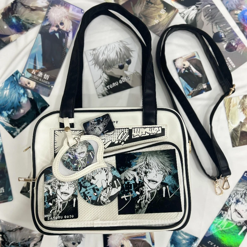 

Anime Jujutsu Kaisen Satoru Gojo Cosplay High Capacity Single Shoulder and Double Crossbody Ita-bag Ambitus