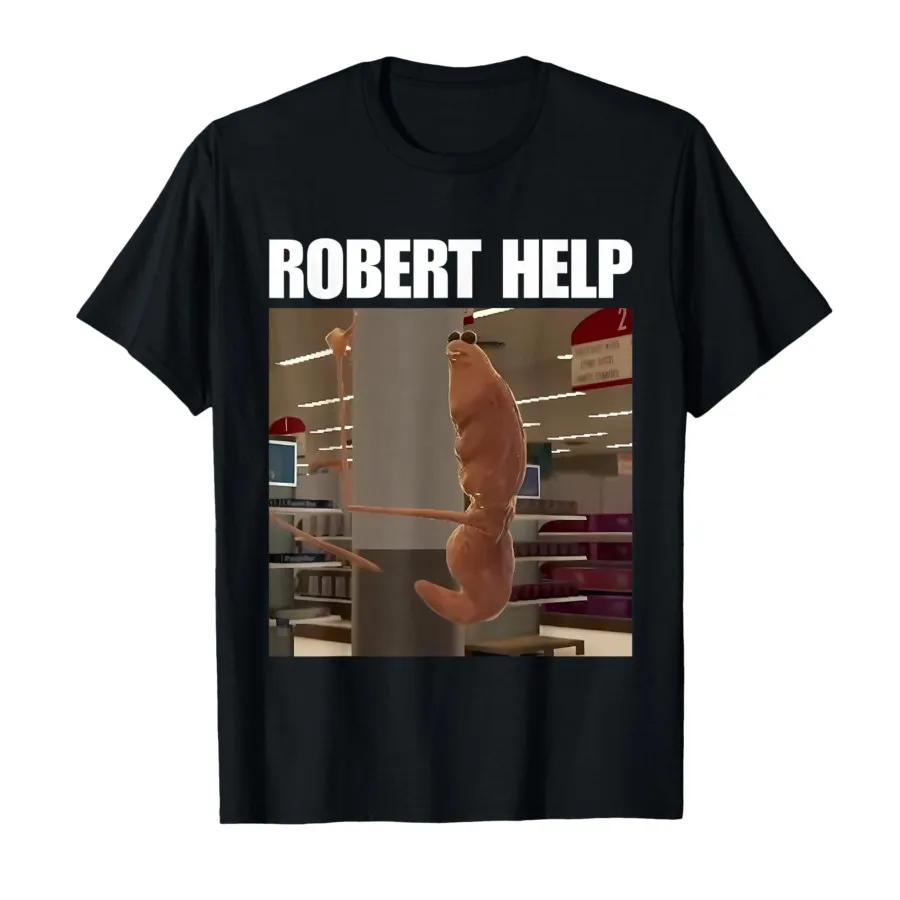 Camiseta Robert Help Marcus The Worm para hombres y mujeres, camisetas 100% de algodón, camisetas de manga corta 0911-1
