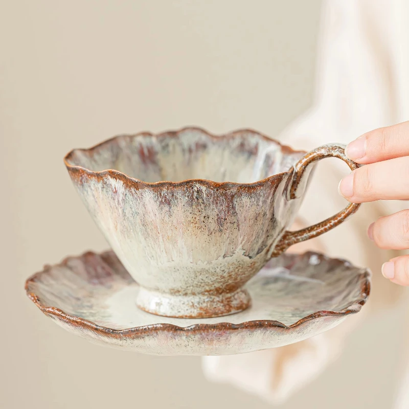 

Набор кофейных чашек, фарфоровая чашка для чая, блюдце, керамическая кружка, роскошная посуда, европейский турецкий японский дизайн, креативные чашки Tazas