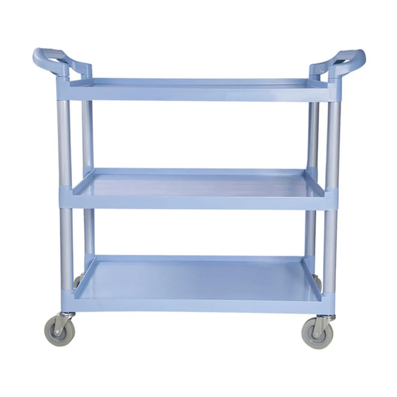 LH Thickened large three-layer plastic dining trolley Commercial hotel restaurant trolley