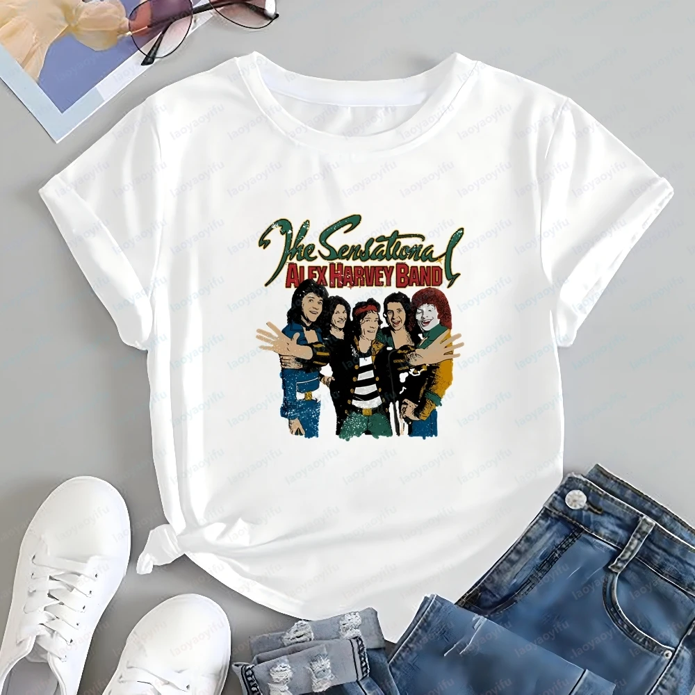Korean-style Review of Men's Clothing: The Sensational Alex Harvey Band Men's and Women's Shirts, Comfortable T-shirts
