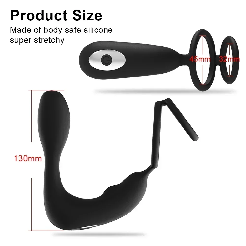Male Prostate Massager 9 Speeds Motor Vibrators Sex Toys for Men Masturbator Anal Butt Plug Goods Products for Adults Couples 18 - Image 5