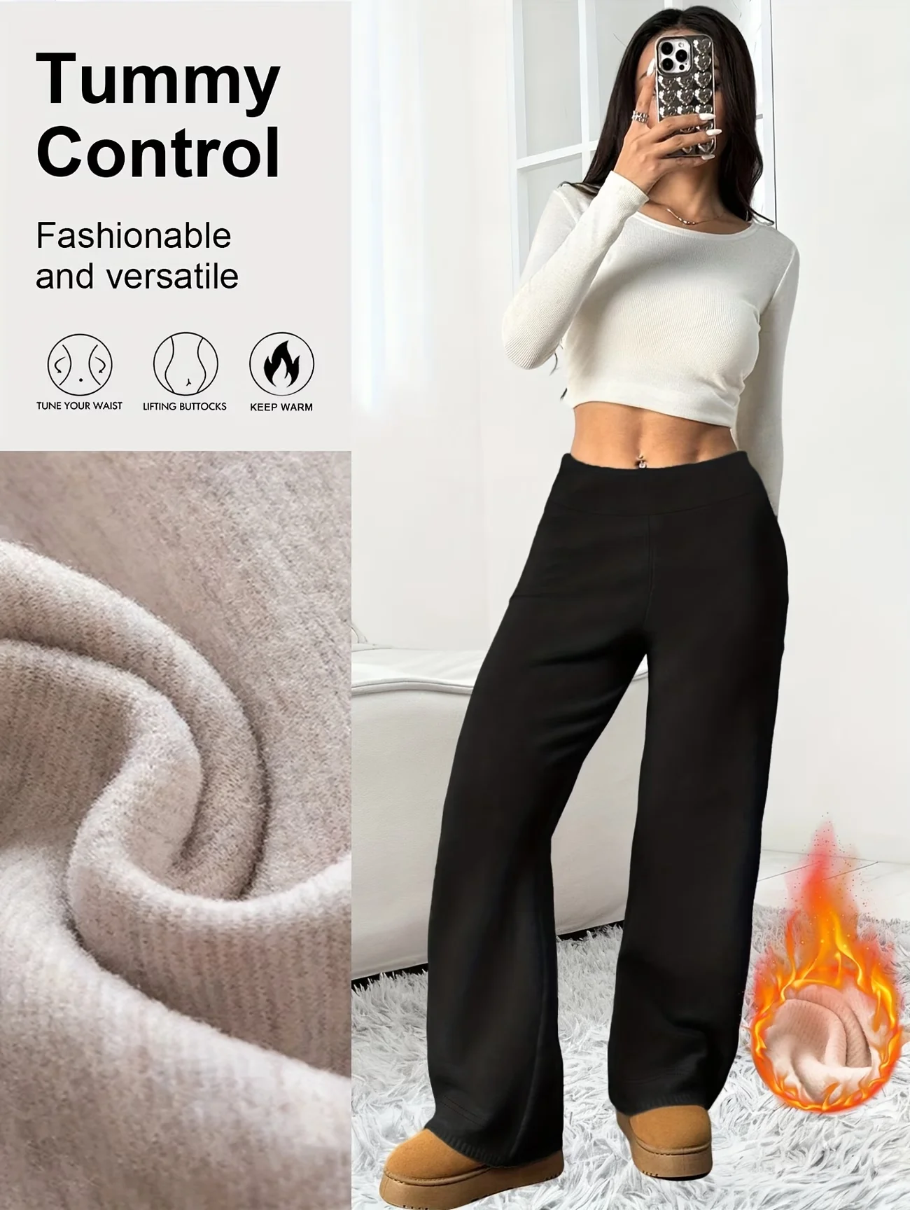 Grube niemieckie rajstopy z aksamitu, jesienno-zimowe, ciepłe, elastyczne spodnie z polaru, miękka podszewka, codzienne spodnie typu jogger, odpowiednie na zimną pogodę.