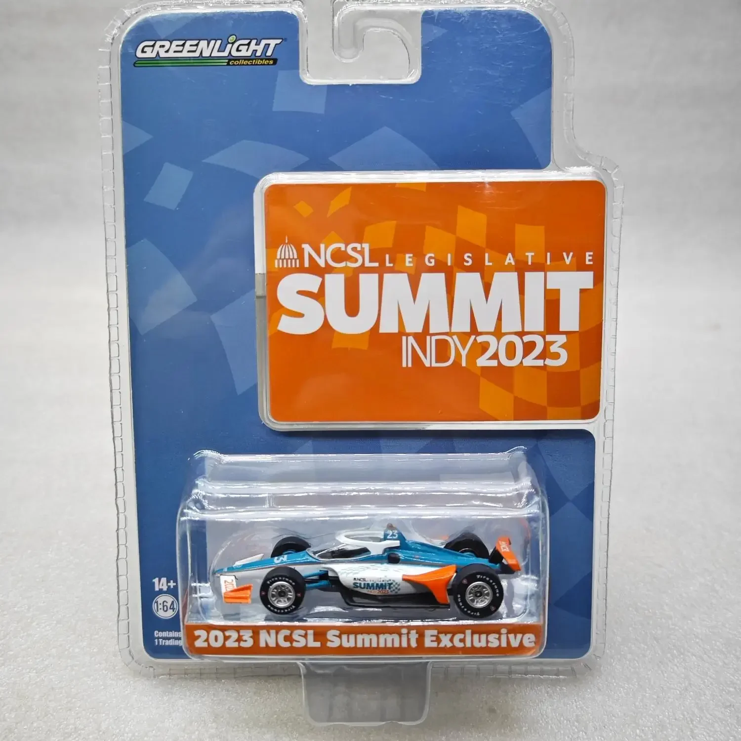 

GreenLight 1:64 # 23 2023 (INDY) NCSL Summit Эксклюзивная модель из сплава, коллекционные детские подарочные игрушки