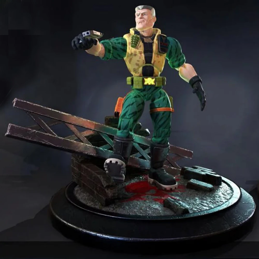 

1/24 Little Soldier Warrior Resin Figurine Toy Unpainted GK Doll 3D Print Assembly Miniature Reduction Statue Toy
