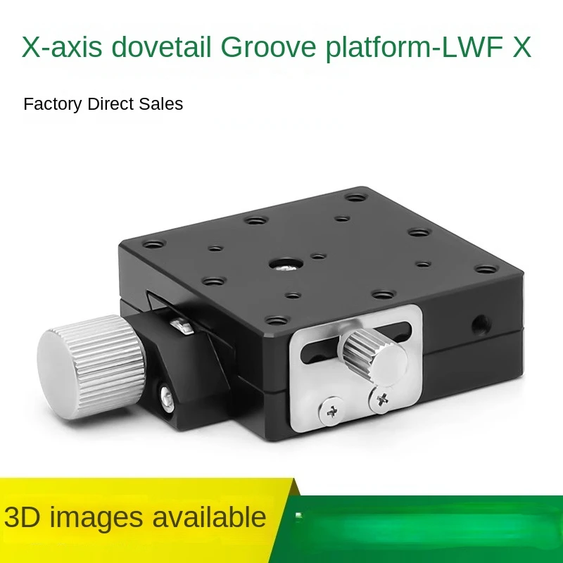 X-axis dovetail groove platform LWFX40/25/60 precision fine adjustment screw driven manual sliding table - replacing XFES60