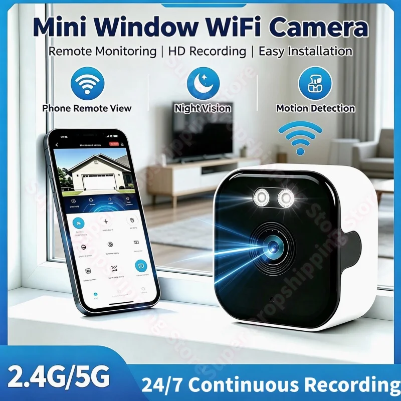 1080P HD WiFi Wireless Security Camera Infrared Night Vision Mobile Remote Surveillance Device Home Monitor Baby Pet Real Time