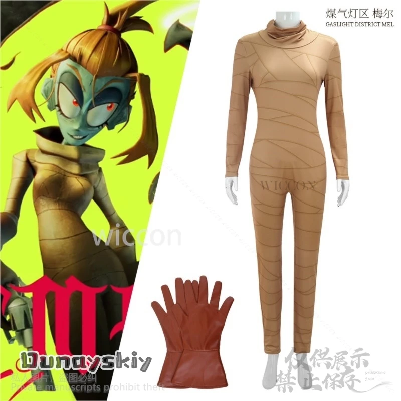 Anime The Gaslightt Districtt Cosplay Mel Costume Sexy Mummy Bandages Jumpsuit Bodysuit Jirai Kei Girls Halloween Cos Customized