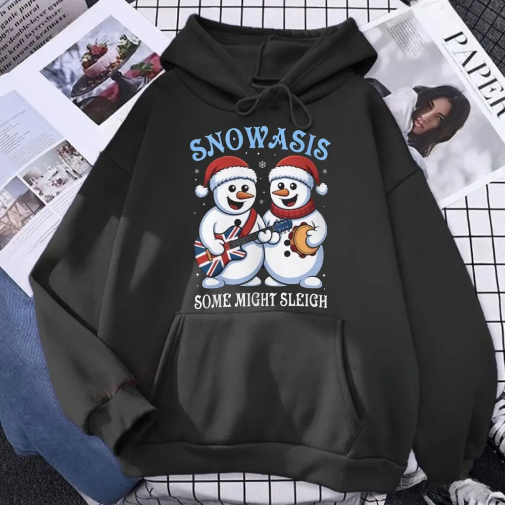 Snowasis Some Might Sleigh クリスマス ジャンパー 面白いクリスマス ミュージック バンド パロディ パーカー 音楽愛好家 クリスマス ジャージ パーカー