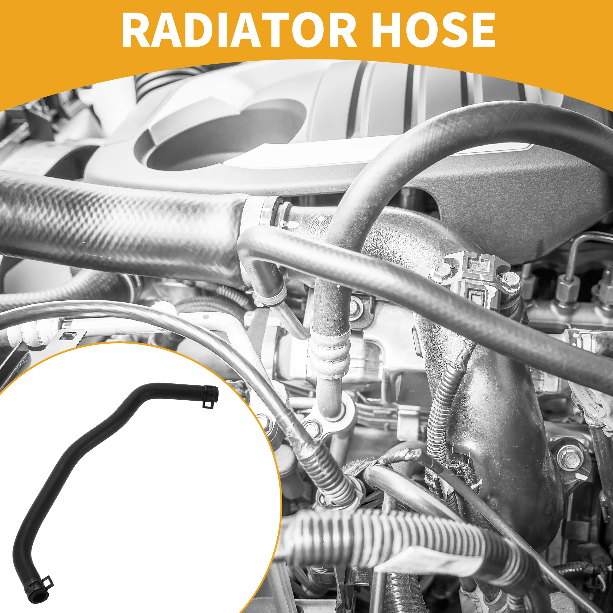 

Шланг радиатора UXCELL для Ford Focus C-Max 2003-2007, No 4M5G8A582AE, резиновый, черный, 1 шт.