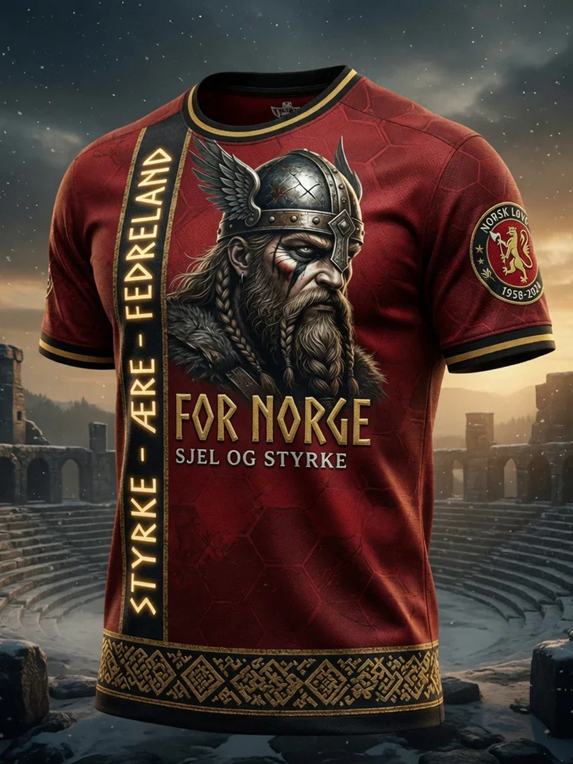 Vintage Norway Patriotic Tee G - 3D Printing Eagle recension och pris