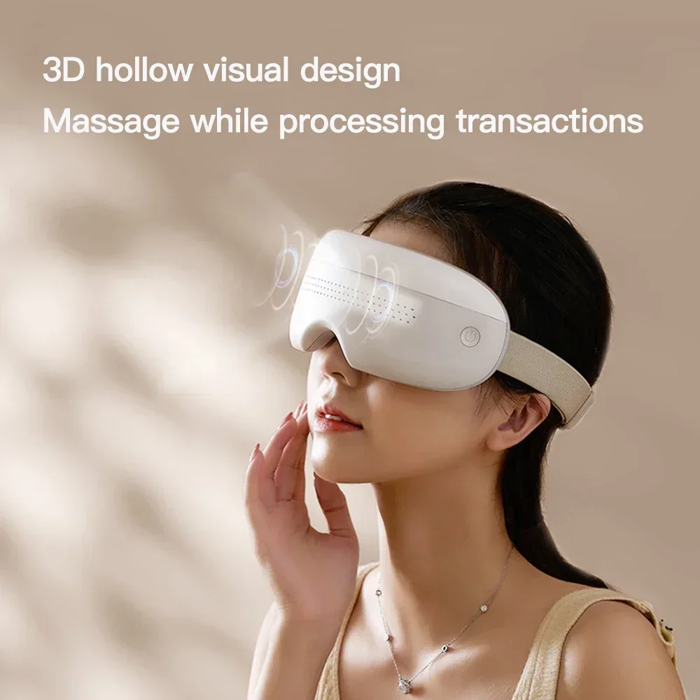 4D Eye Massager Acupoint Massager Smart Airbag Vibration Eye Care Instrument Eye Massage Glasses Fatigue Pouch Wrinkle Type-C