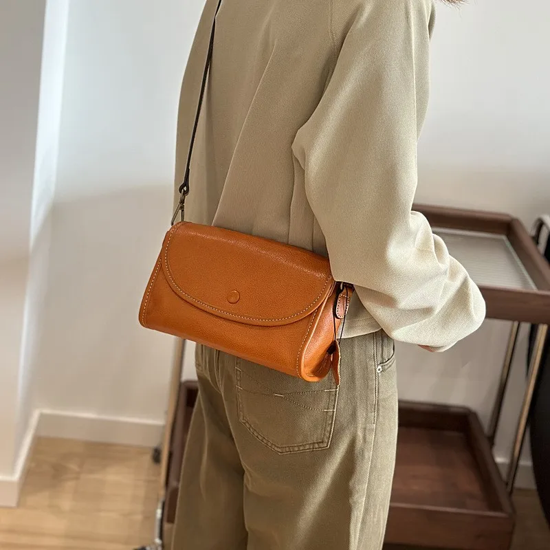 

Johnature Genuine Leather Versatile Women's Small Bag 2025 New Soft Cowhide Lightweight Shoulder Crossbody Bags