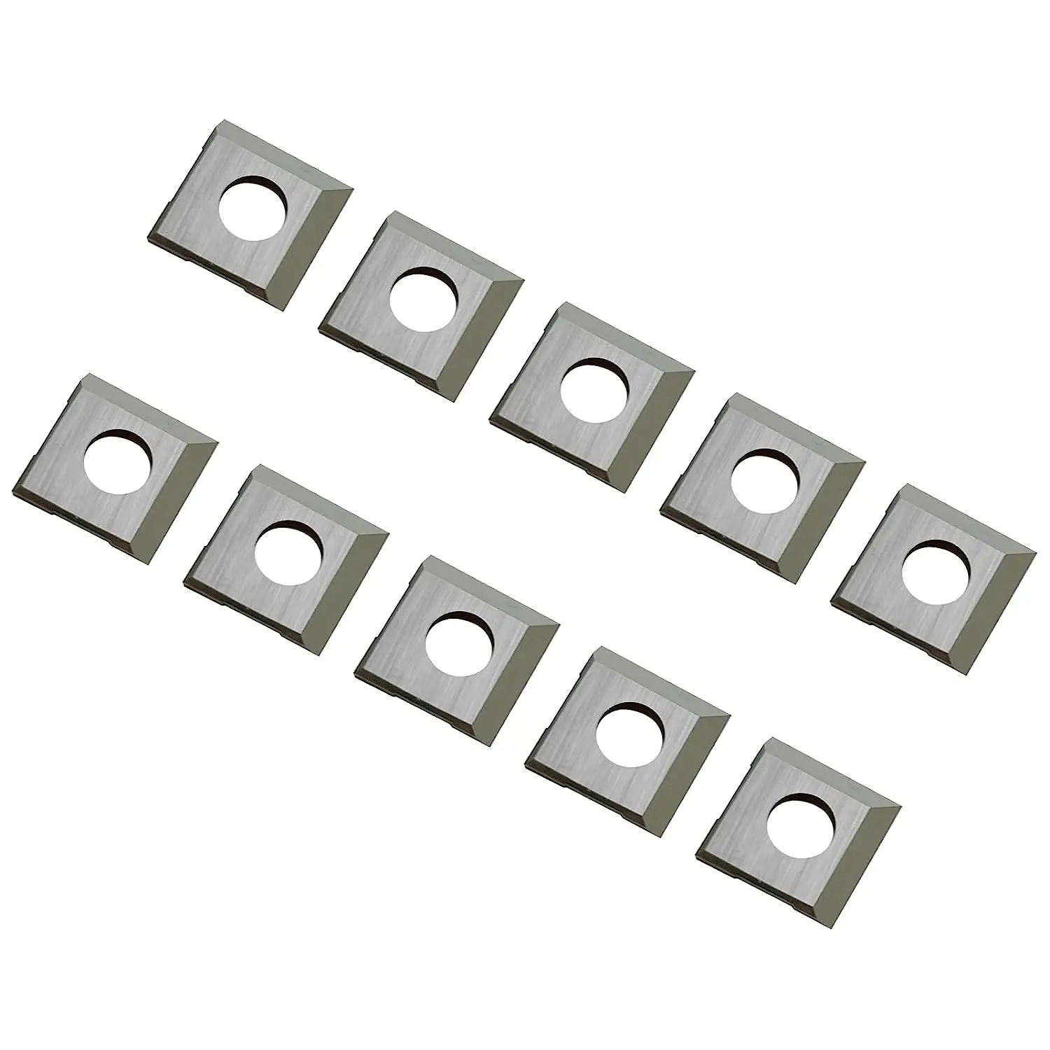 FOXBC 10pcs 14.27mm Carbide Cutter Inserts 14.27x14.27x2mm for Wen JT630H, JT833H, PL1326 and Rikon 20-600H 25-130H