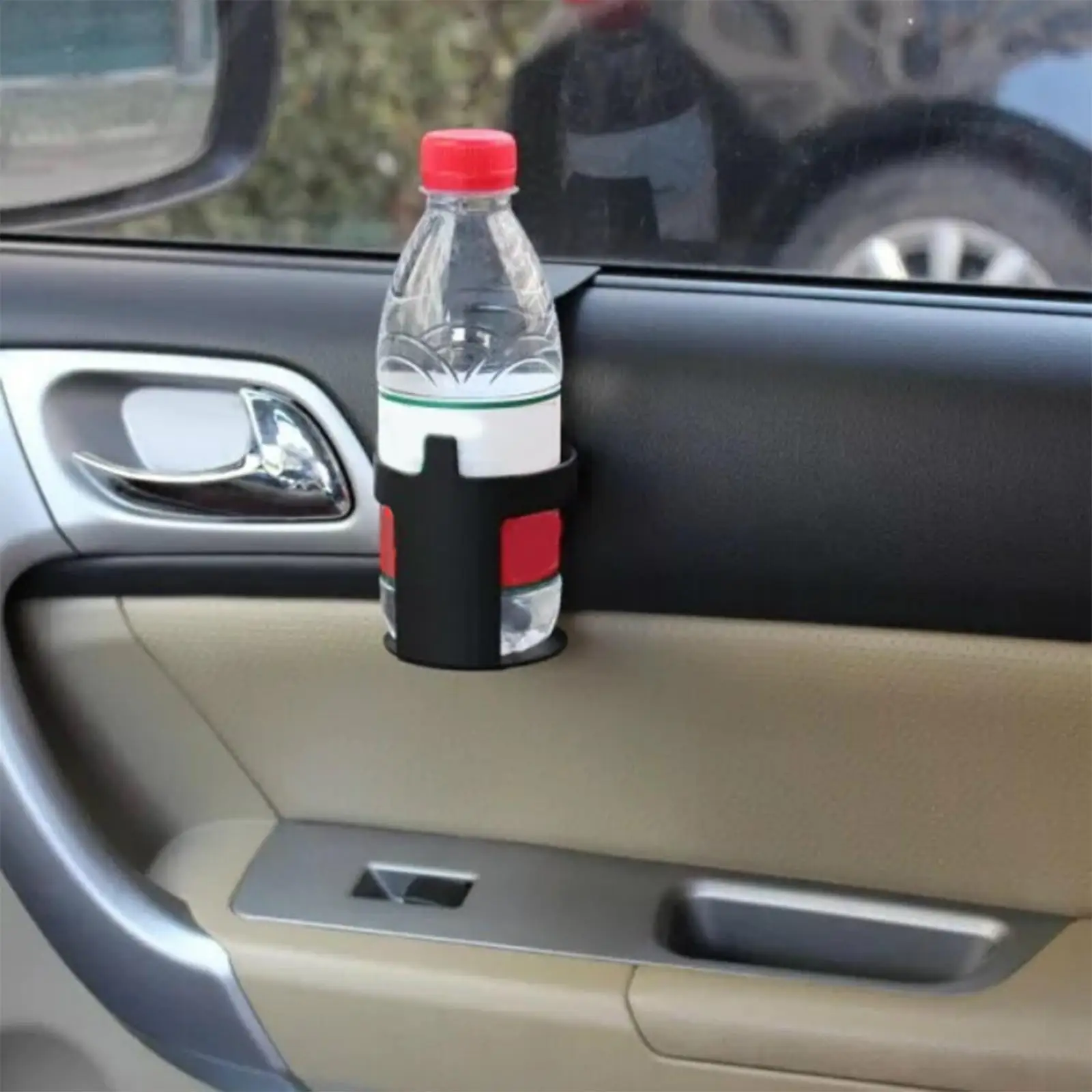 Cup Holder with A Corkscrew Function Universal Bottle Drink Holder Can Hook Truck Rack for Window Mount