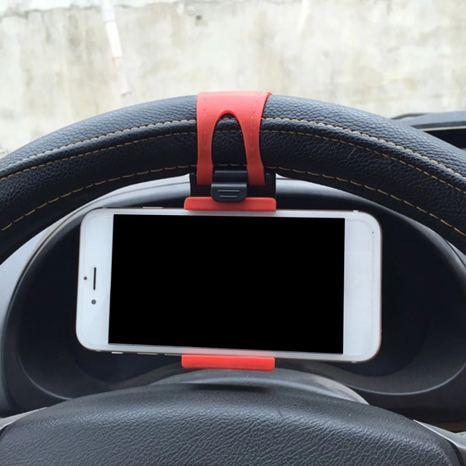 Car Steering Wheel Phone Clip Mount Holder Universal Bike Auto Camera GPS Phone Stand Bracket For IPhoneSamsungXiaomihuawei