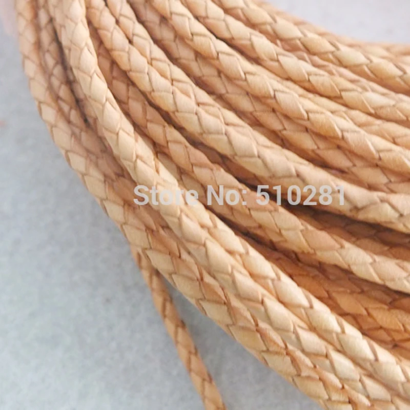 

50 meter ! Fashion Jewelry Making 3mm Leather Cord Braided Jewelry Findings